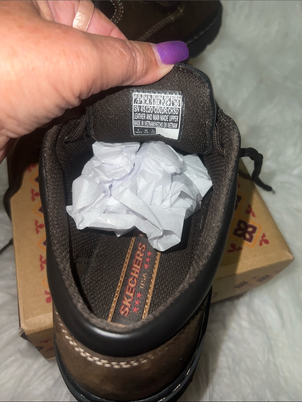 New Skechers Women's Parties-Mate Oxford size 7 - Picture 6 of 7